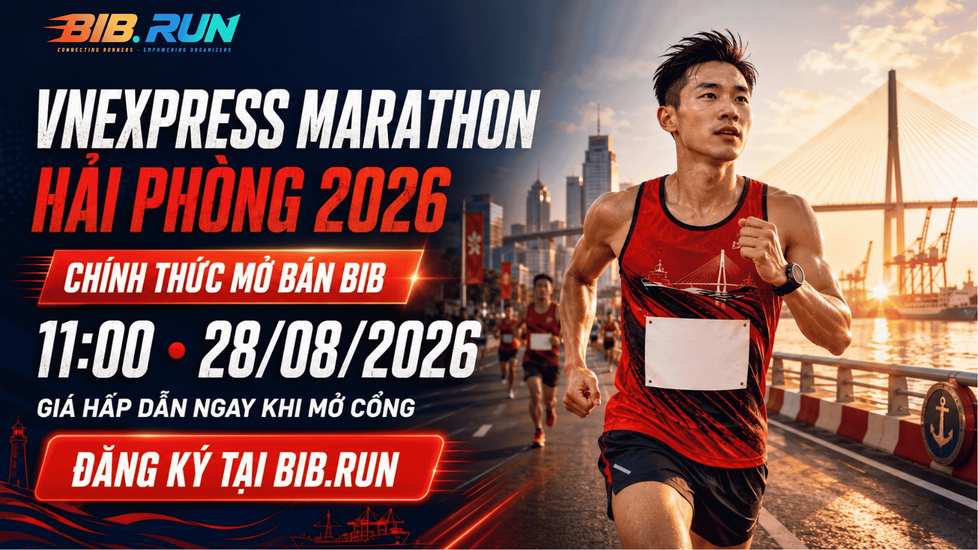 VNEXPRESS MARATHON HẢI PHÒNG 2026 – ĐĂNG KÝ BIB GIÁ HẤP DẪN